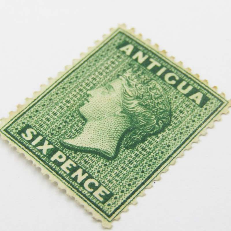 Antigua sixpence mint hinged SG29