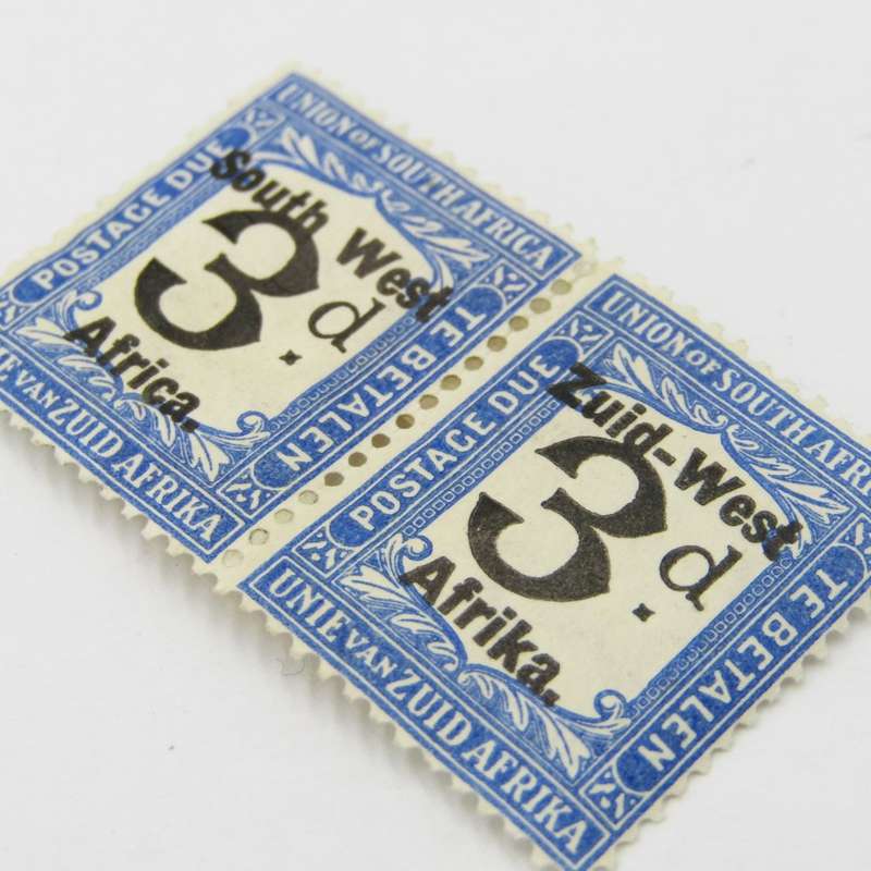 South West Africa Postage due 3d mint hinged SACC 11