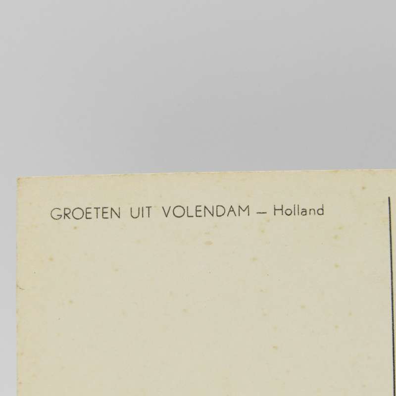 Vintage Dutch Colorized postcard - Groeten Uit Volendam