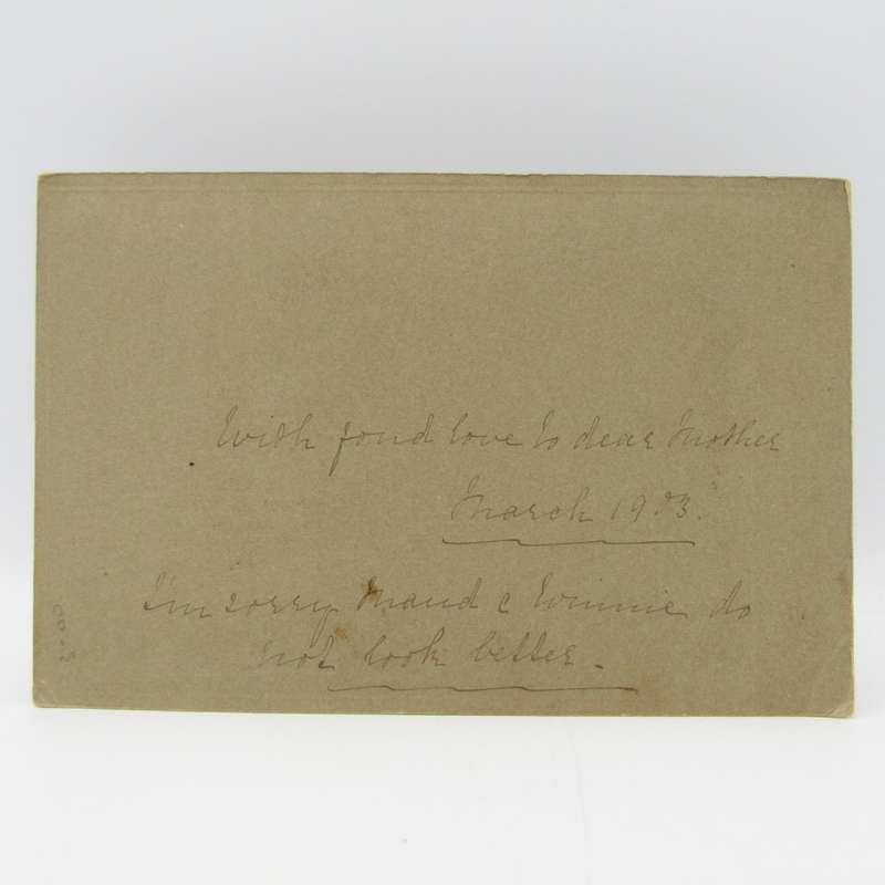 1903 photo sent to the mother & grandmother of the subjects