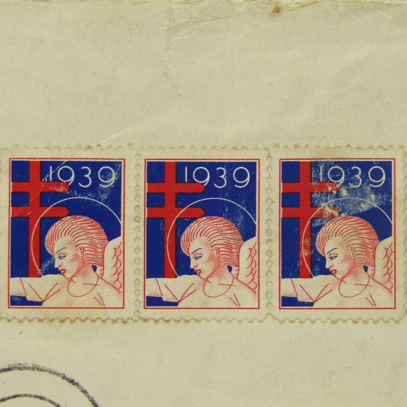 Registered letter posted from Ceres California through New York to Kenhardt