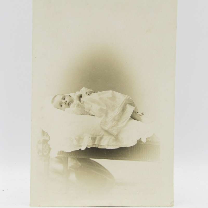 Early 1900`s photo postcard - name of baby is Geoffrey Thomas Flint