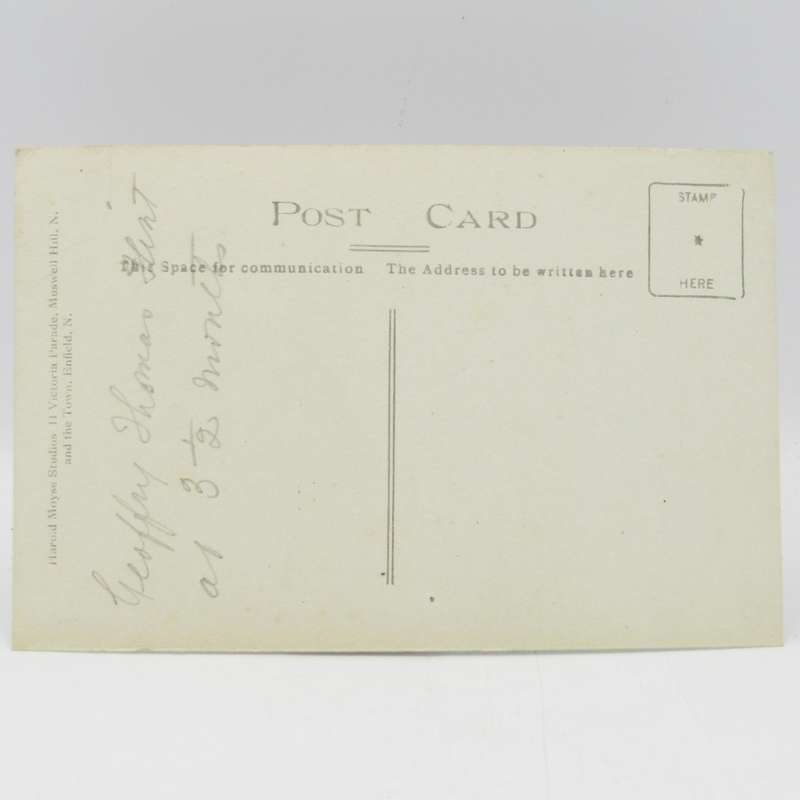 Early 1900`s photo postcard - name of baby is Geoffrey Thomas Flint