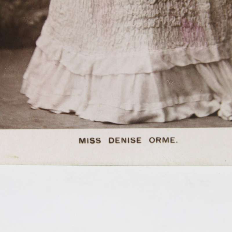 Antique colorized postcard -  Miss Denise Orme