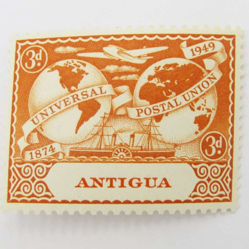 Antigua 1949 Postal union set mint on card
