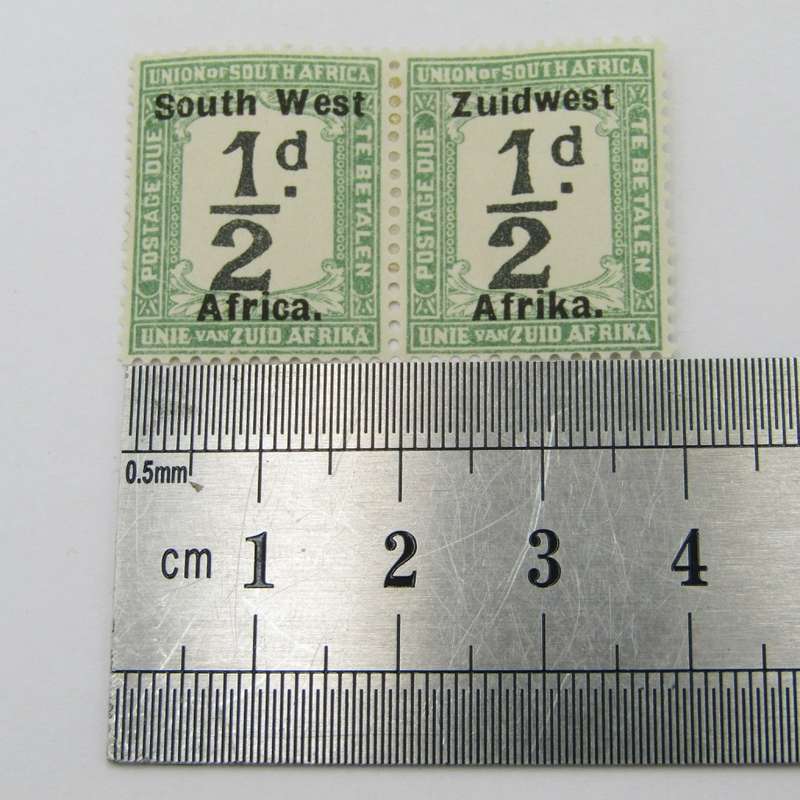 South West Africa Postage due 1/2d SACC 17 mint hinged pair