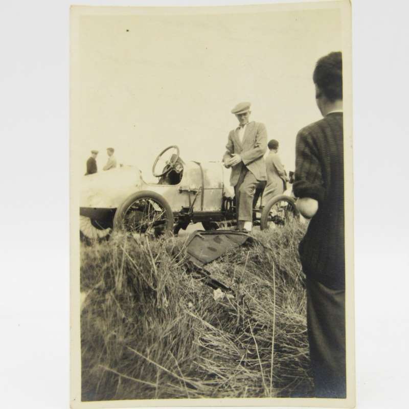 Pair of early motor racing photos of Morgan Special & other + 1918