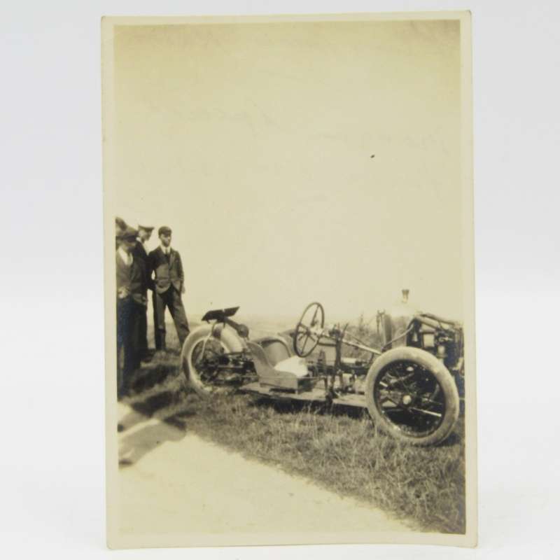 Pair of early motor racing photos of Morgan Special & other + 1918