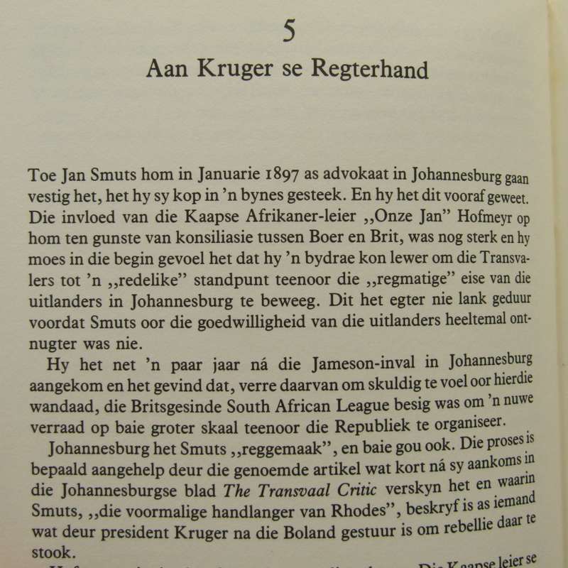 Jan Smuts - Die Afrikaner deur Piet Meiring - 1974