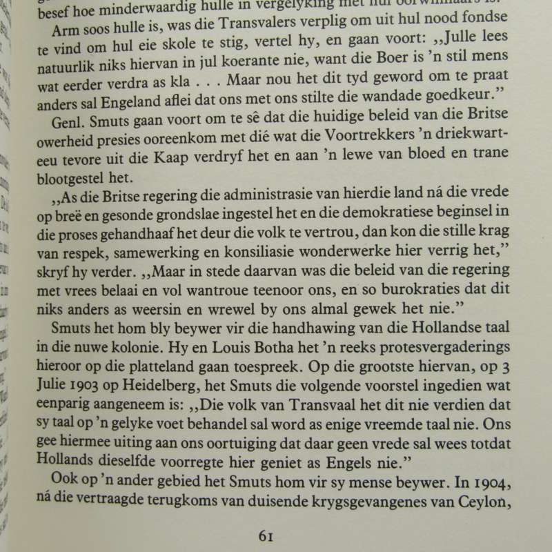 Jan Smuts - Die Afrikaner deur Piet Meiring - 1974
