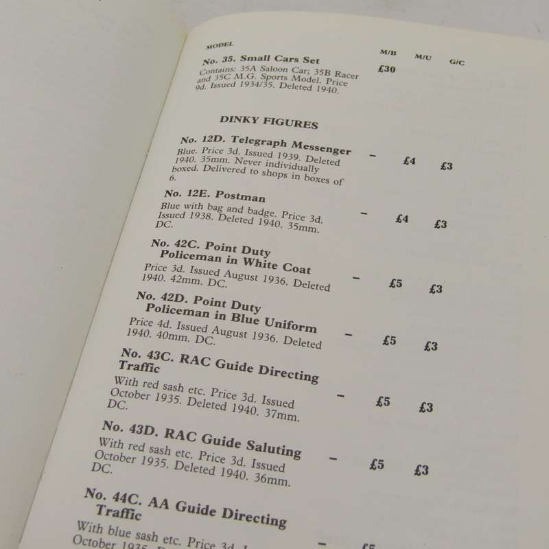 The Dinky Toy Price Guide - First and Second Editions