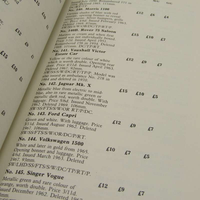 The Dinky Toy Price Guide - First and Second Editions