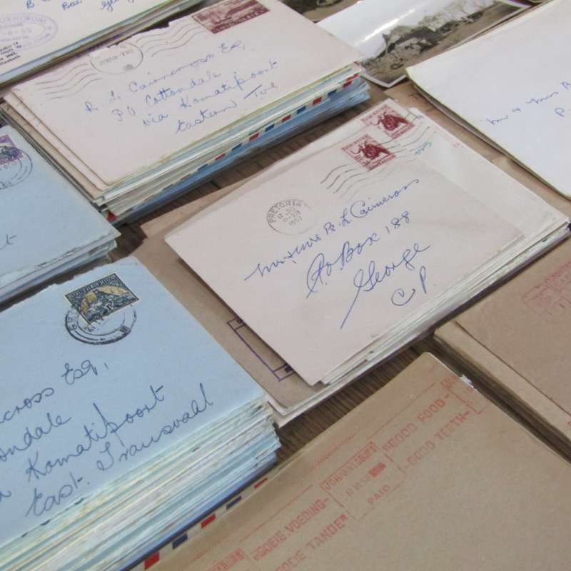 Lot of 255 postal history letters of the Cairncross family
