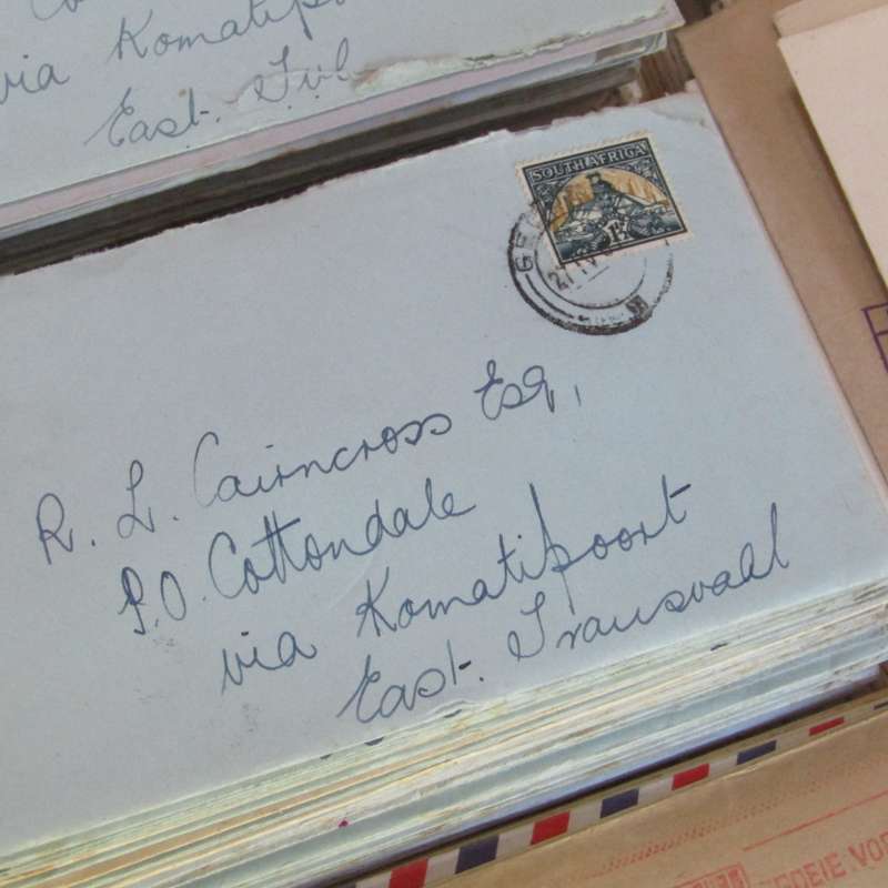 Lot of 255 postal history letters of the Cairncross family