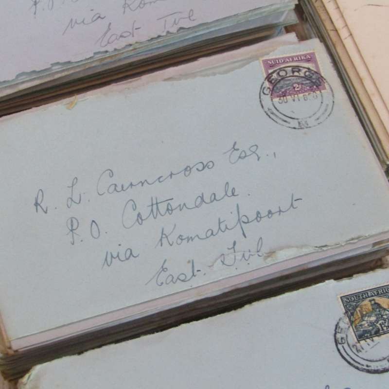 Lot of 255 postal history letters of the Cairncross family