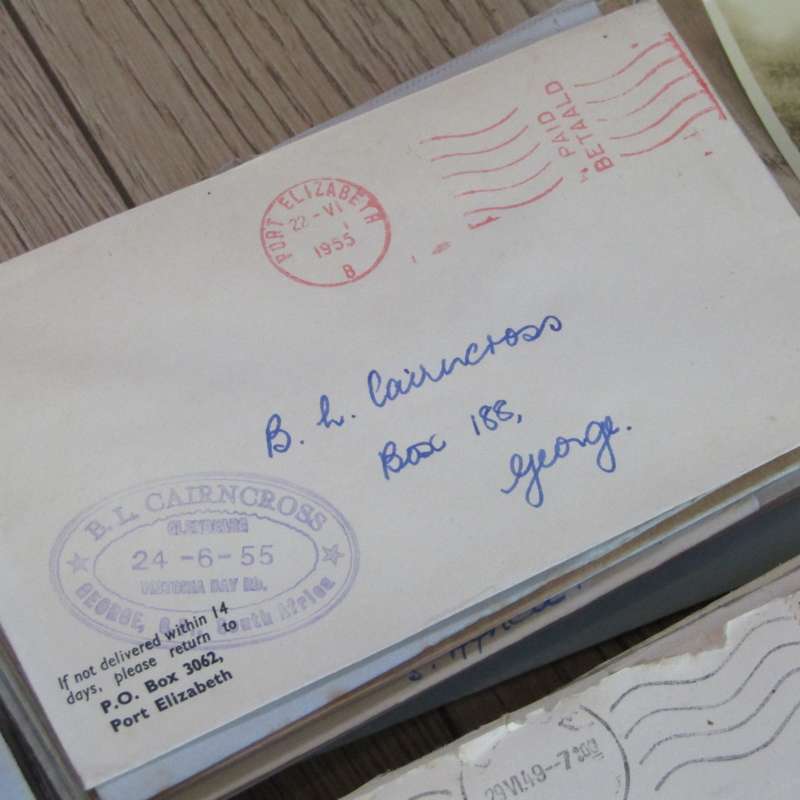 Lot of 255 postal history letters of the Cairncross family