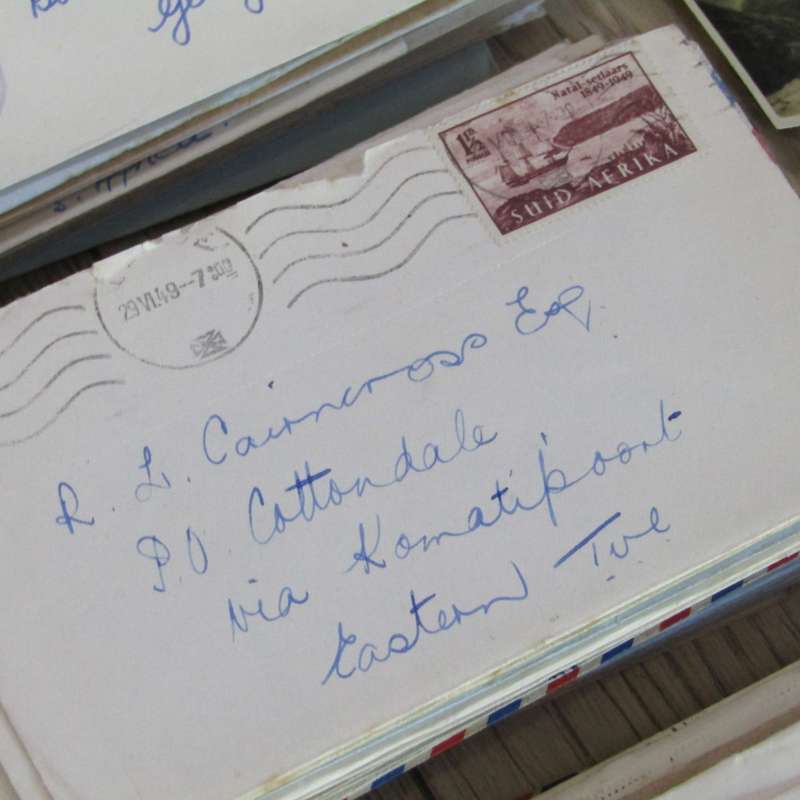Lot of 255 postal history letters of the Cairncross family