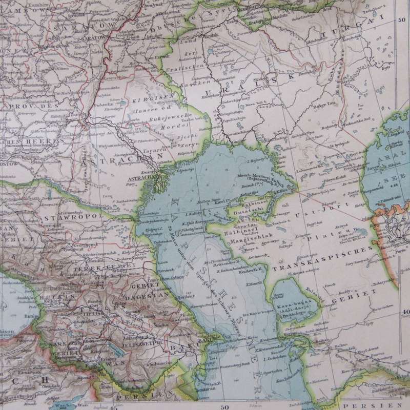 1901 Map of European Russia - on A2 - Scaled 1 : 8700 000