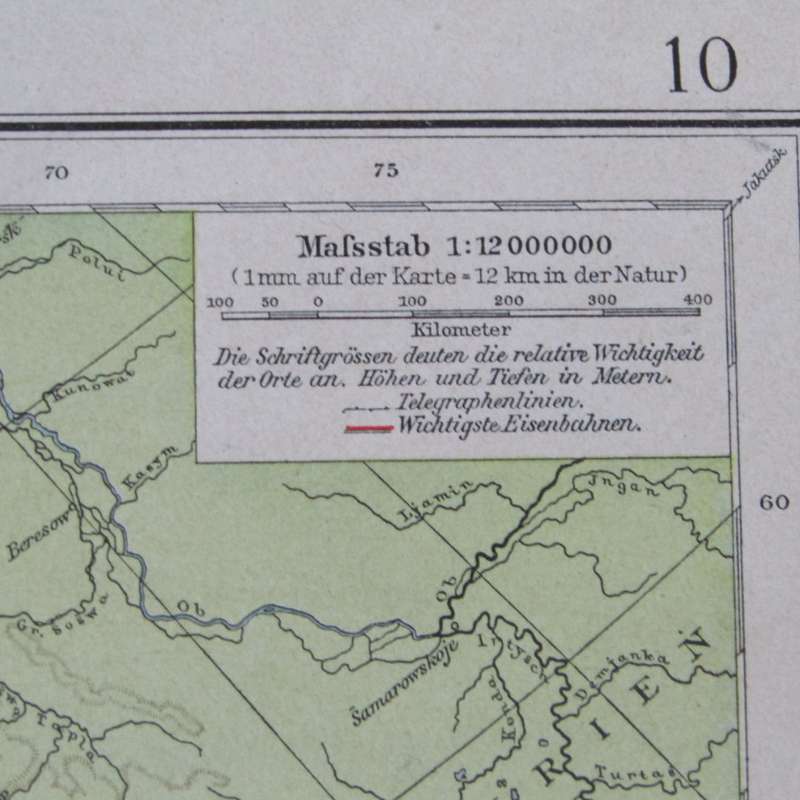 1901 European political map on A2 - Scaled 1 : 12 000 000