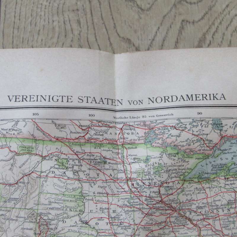 1901 Map of the United States of America on A2