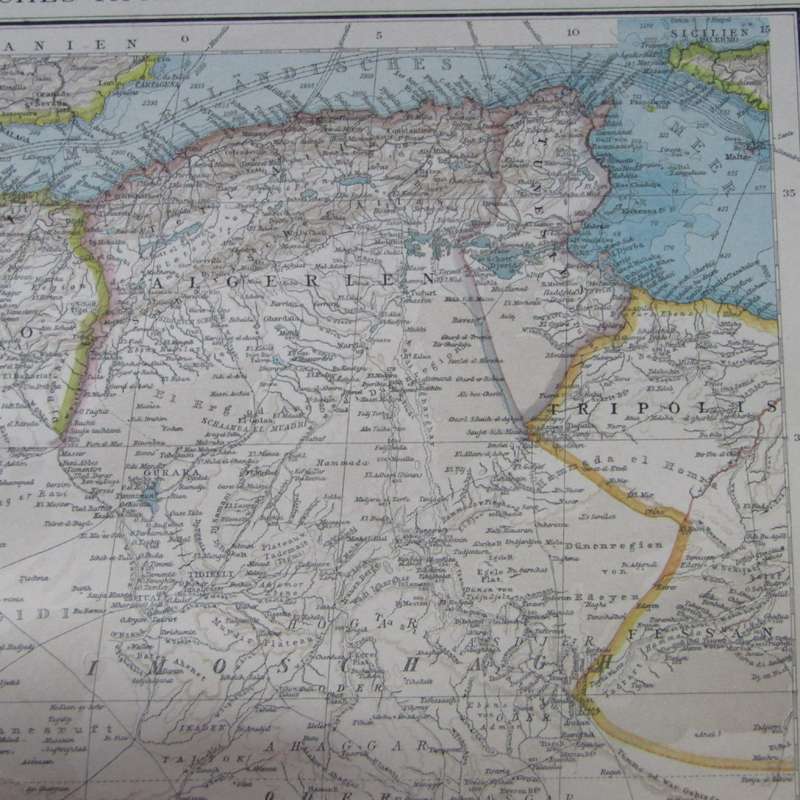 1901 Map of North Western Africa on A2 - Scale 1 : 10 000 000
