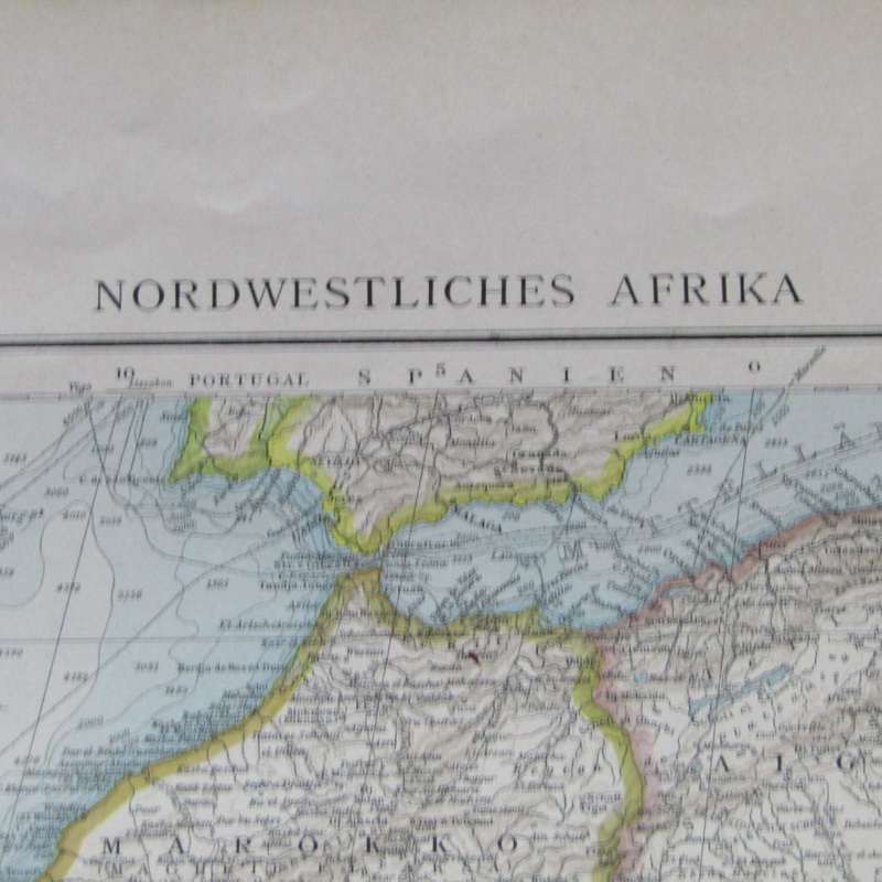 1901 Map of North Western Africa on A2 - Scale 1 : 10 000 000