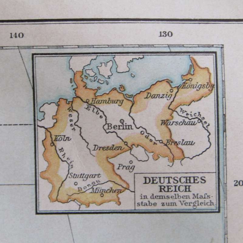 1901 Map of the South sea Island`s and New Guinea area both on A3