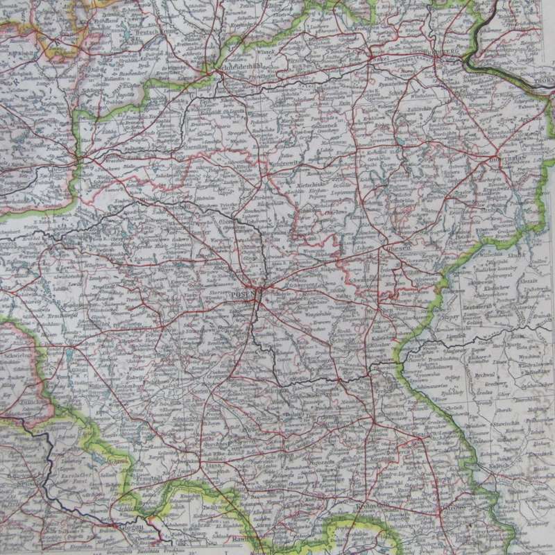1901 Map of German State Brandenburg & others on A2 - Scaled 1 : 1 000 000