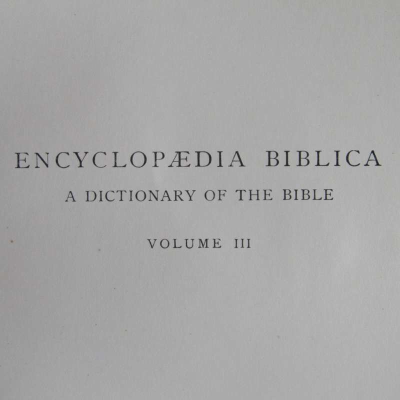 Lot of 4 Encyclopaedia Biblica books Vol 2 different edition