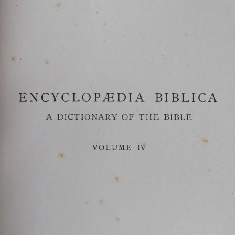 Lot of 4 Encyclopaedia Biblica books Vol 2 different edition