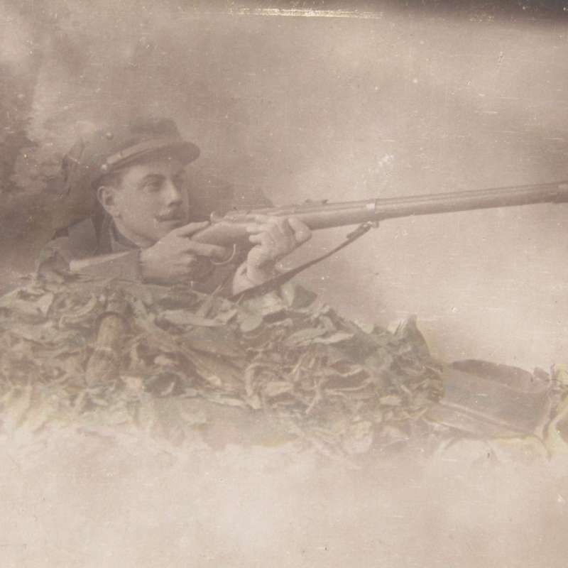 WW1 Postcard from 1 Field Post Office to London