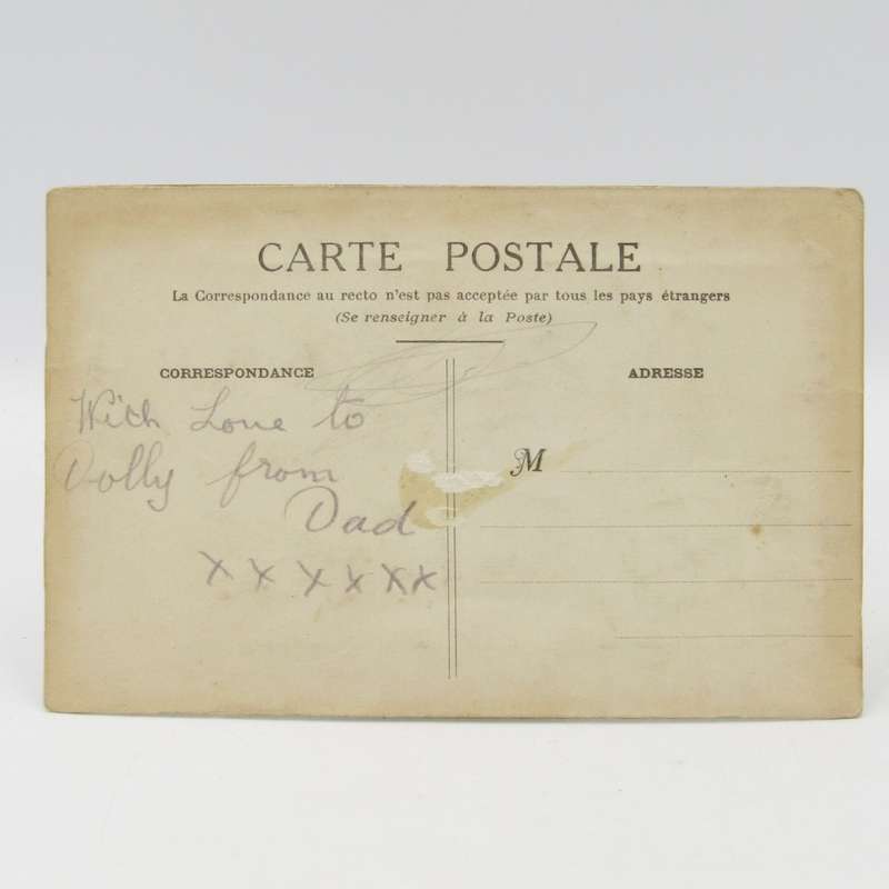 Antique embroidered postcard - My best Kisses