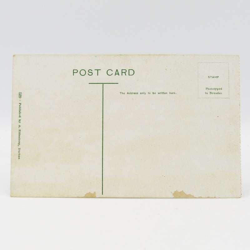 Vintage Ocean beach - Durban unused postcard
