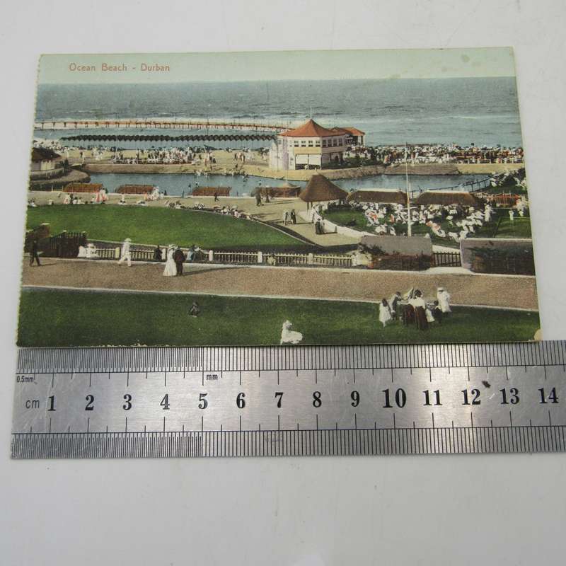 Vintage Ocean beach - Durban unused postcard