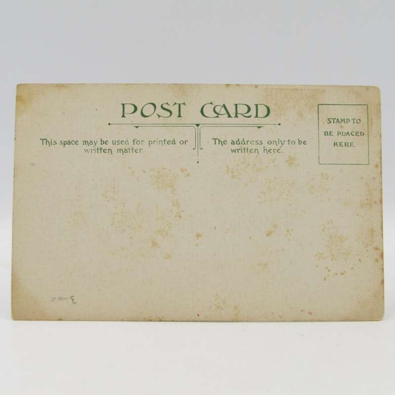 Hand drawn antique postcard inscribed D Malcolm, 1912