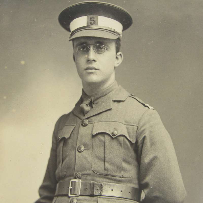 Antique postcard of WW1 soldier