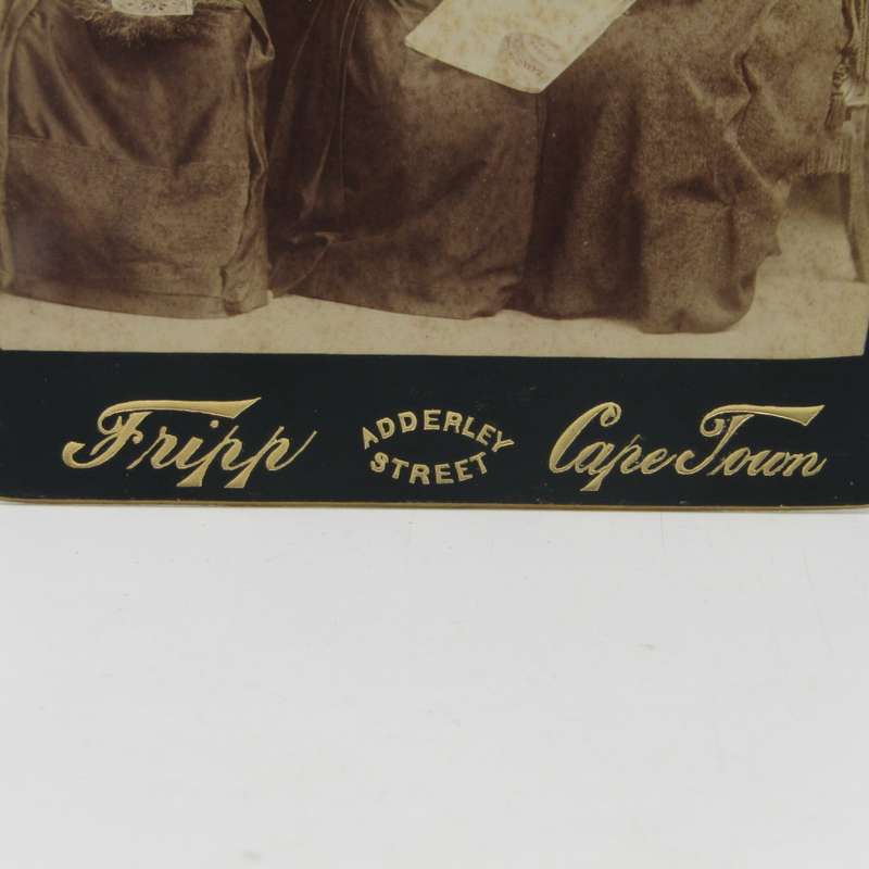 Antique photo of a family taken by Tripp of Adderley Street - Cape Town