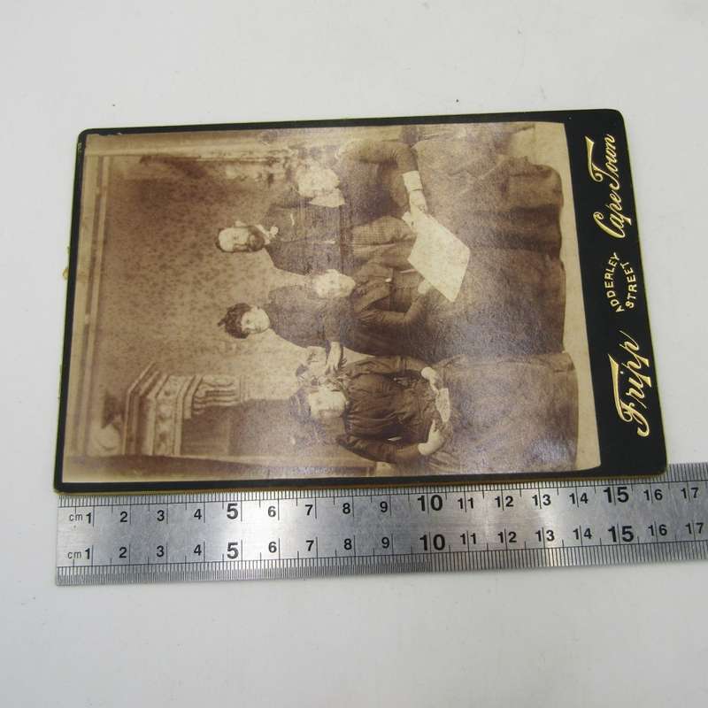 Antique photo of a family taken by Tripp of Adderley Street - Cape Town