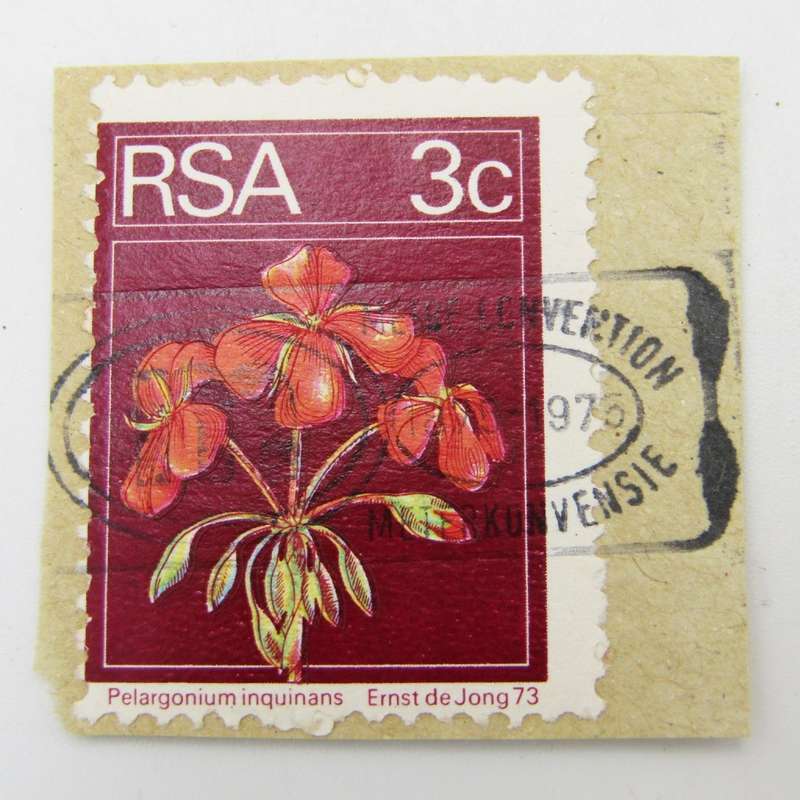 RSA 3c flower stamp - perforation error SACC 361