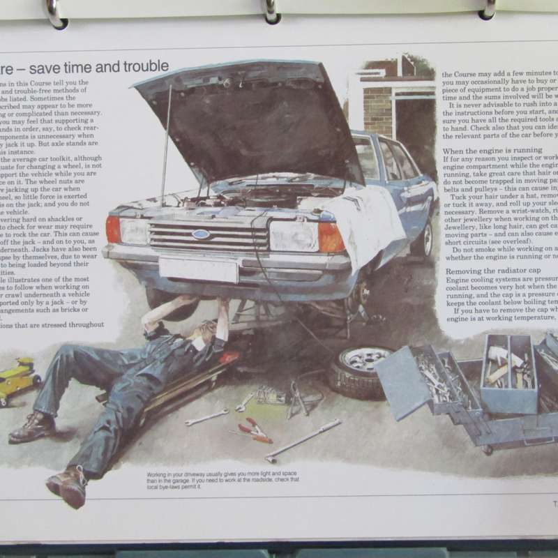 Vintage AA car Maintenance course in case
