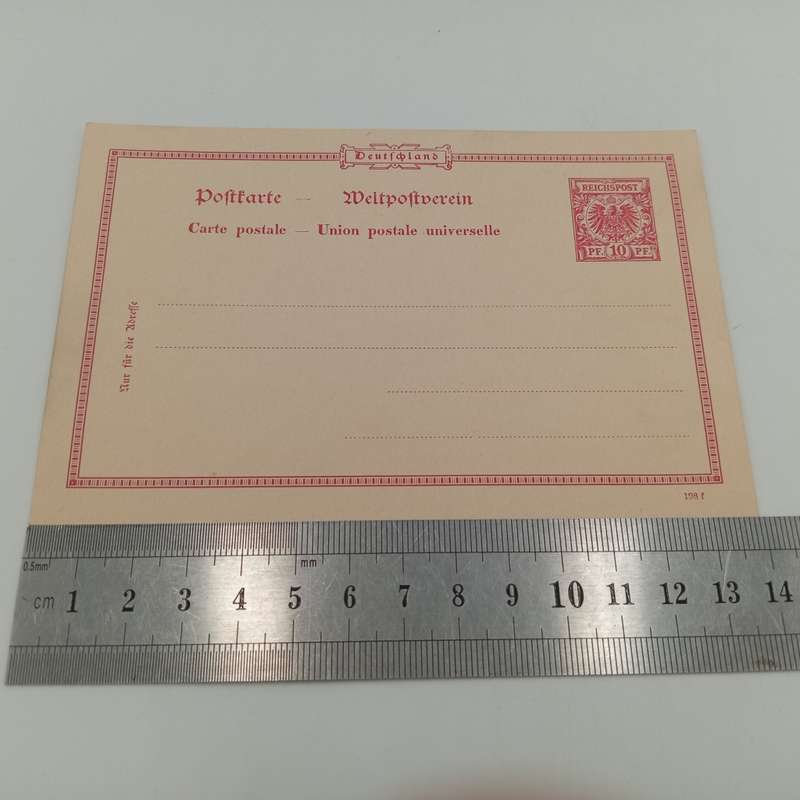 Pre printed German Reichspost postcard circalated 1900 - unused in excellent condition