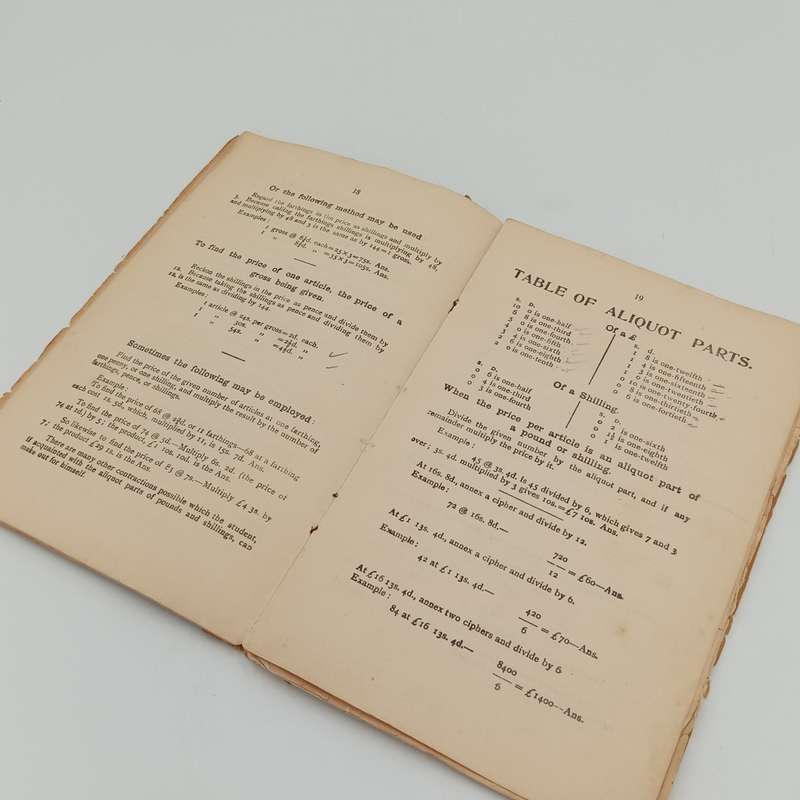 Vintage / Antique Lilliputian ready reckoner - EJ LARBY LTD