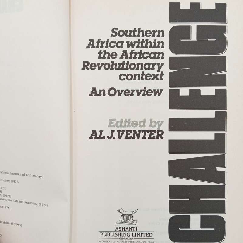 Challenge - Southern Africa within the African Revolutionary context