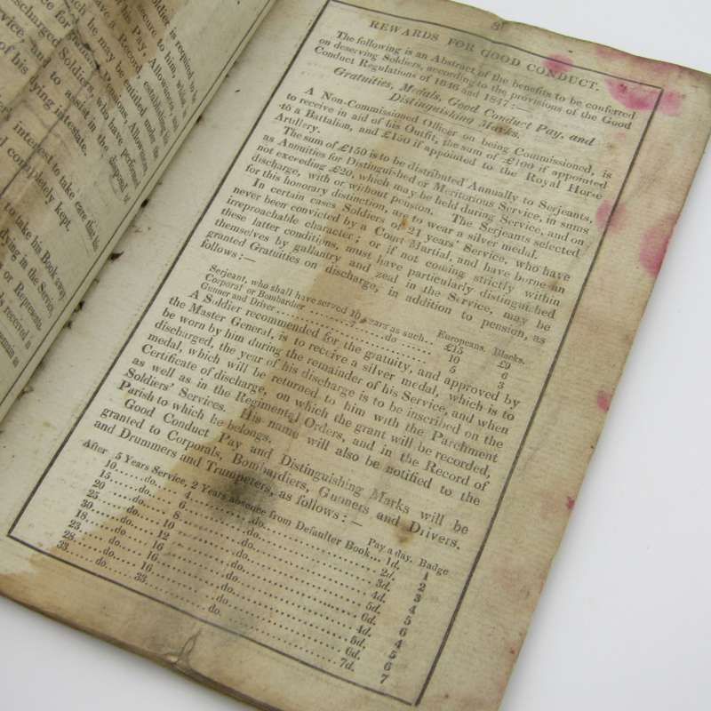 1853 British Royal regiment of Artillery Account book of Richard Holmes ( used 1854-1863 )