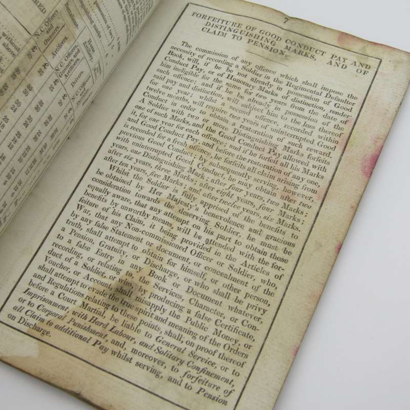 1853 British Royal regiment of Artillery Account book of Richard Holmes ( used 1854-1863 )
