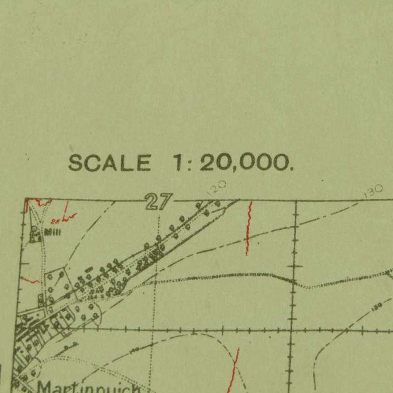 WW1 Trench Map of Guillemont 5/8/1916 - Just before the battle of early September 1916