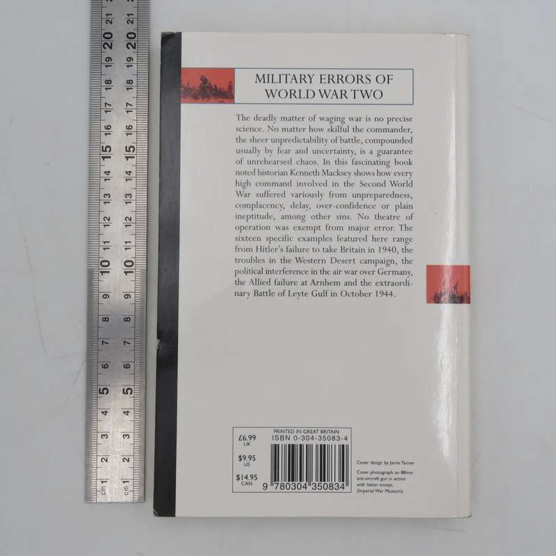 Military Errors of World War two by Kenneth Macksey - Cassell collection