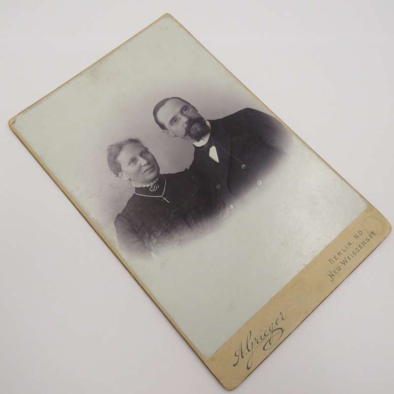 Photo taken 1902 in Berlin, Germany of Reverend Schmidt and his wife who later emigrated to South Af