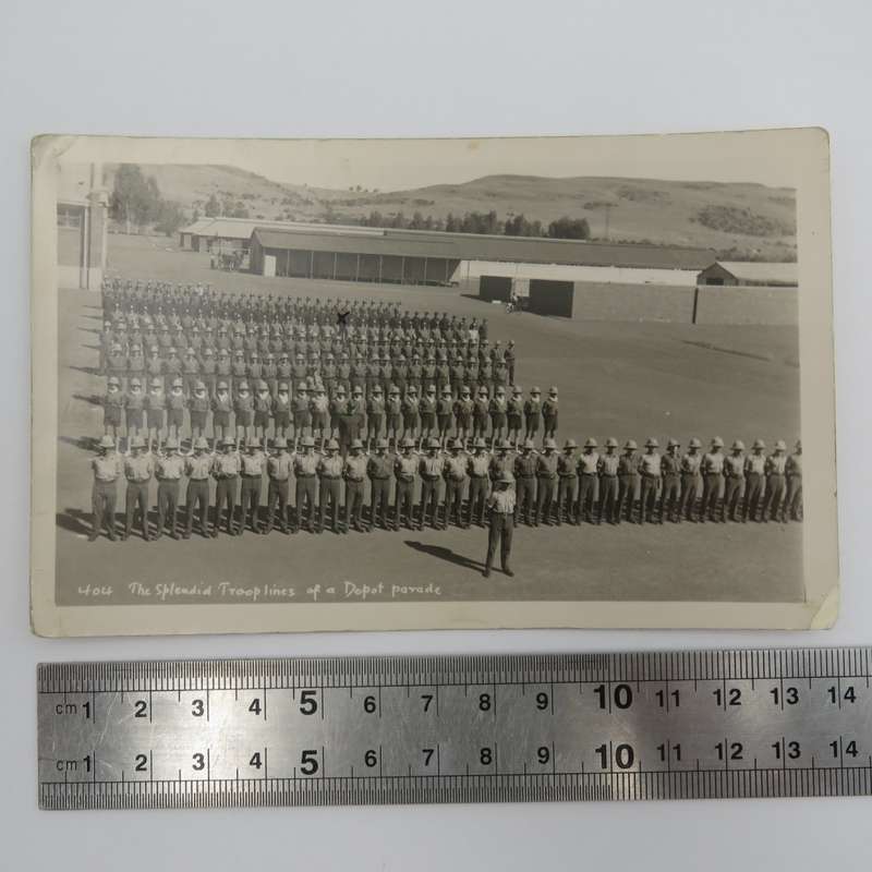 Vintage South African Police Depot parade postcard - unused