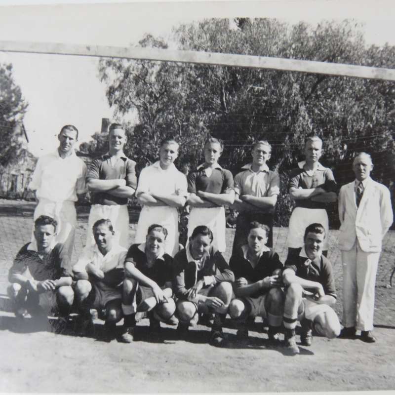 1935 photo of the Ramblers soccer club team